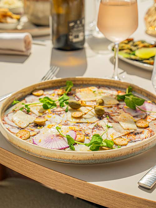 Carpaccio de poulpes à l’italienne